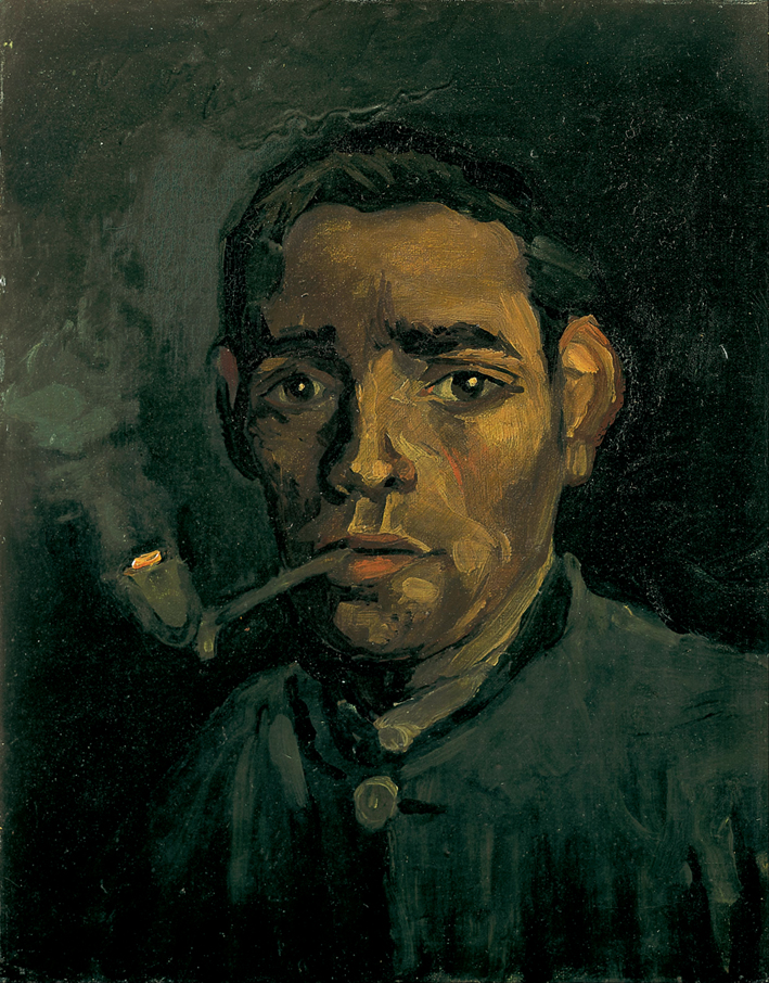  文森特·威廉·梵高  Vincent Willen Van Gogh —— 男子肖像 (November 1884 - February 1885)